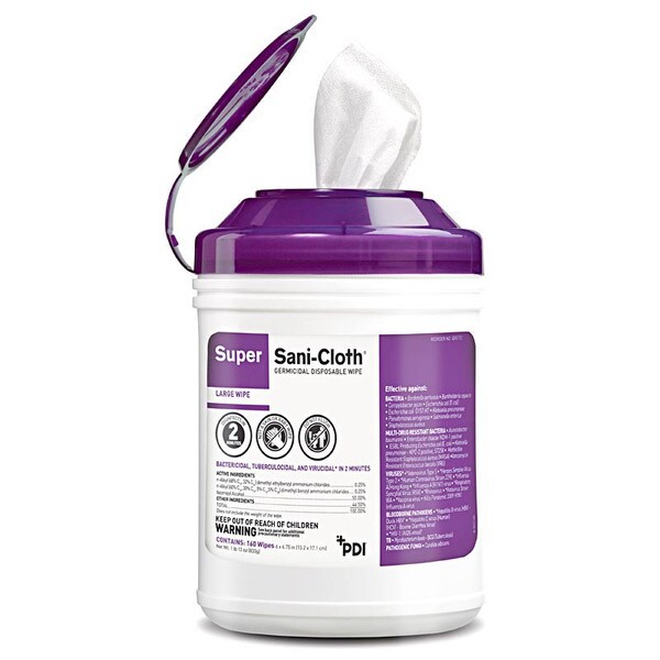 Super SANI-CLOTH Large 160 Wipes