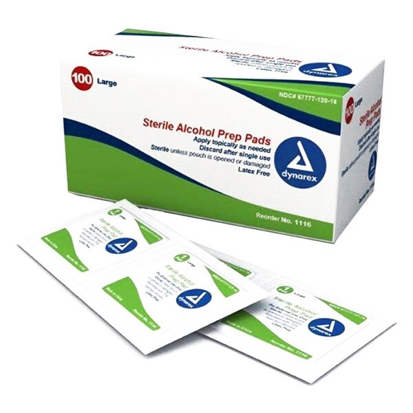 Large Alcohol Prep Pads Sterile