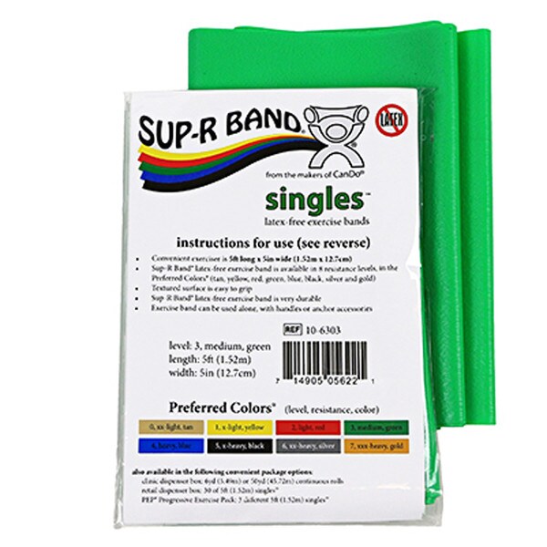 Latex-Free Sup-R Band Singles