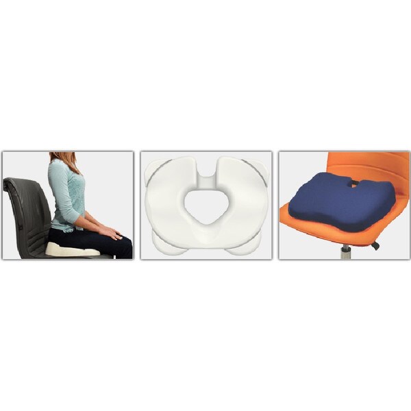 Kabooti 3 in 1 Seat Cushion - Coccyx Relief, Seating Wedge & Donut