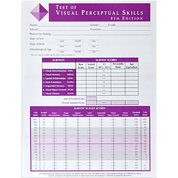TVPS-4 Record Forms (25)