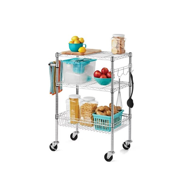 Hyper Tough 3-Shelf Rolling Cart