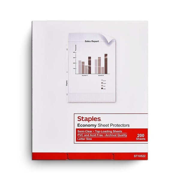 Semi-Clear Plastic Sheets (200)