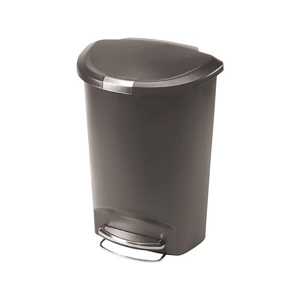 13 Gal. Step Trash Can Grey