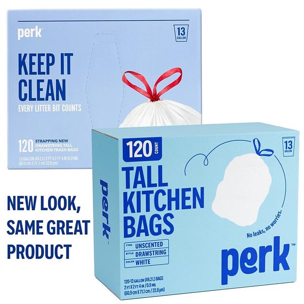 Perk Trash Bags new look