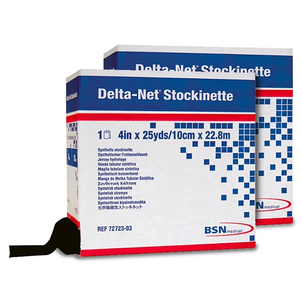 Delta-Net Black Stockinette