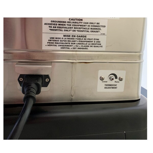 E-1 Hydrocollator Thermostat Adjust