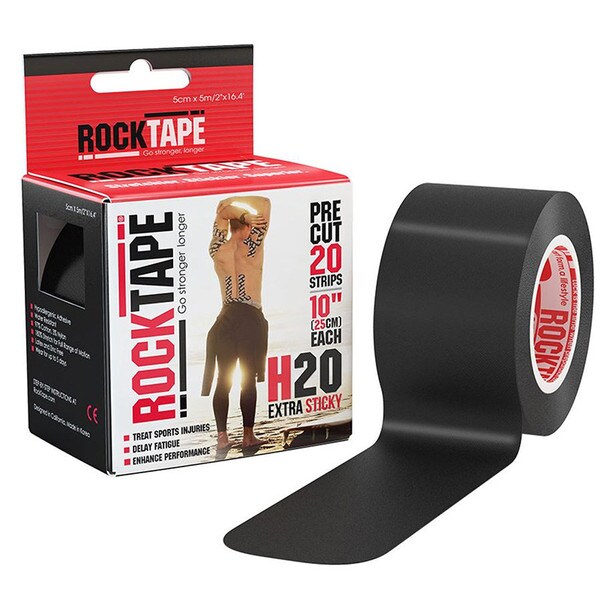 RockTape Pre-Cut Extra Sticky Black
