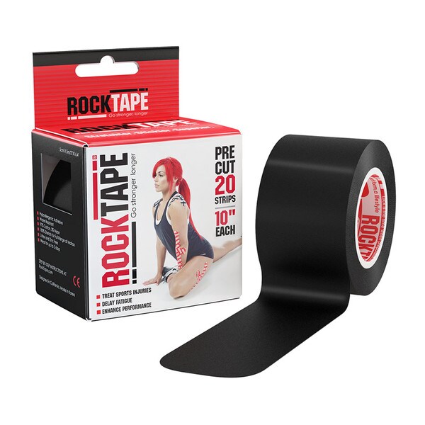 RockTape Pre-Cut Roll Black