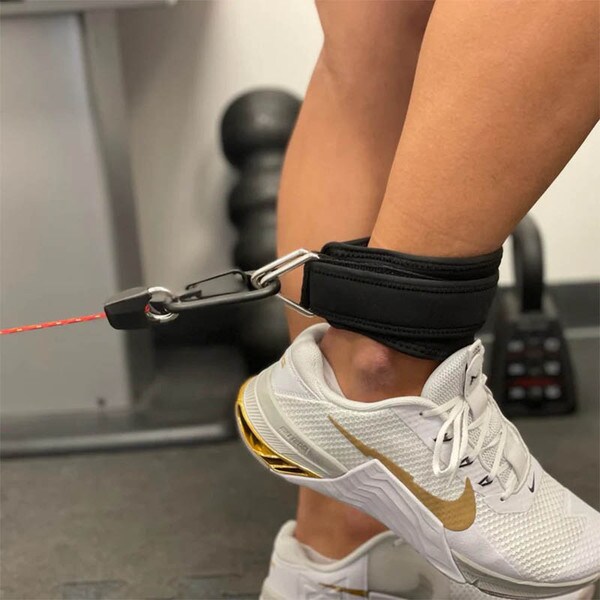ANCORE Ankle Strap in use closeup