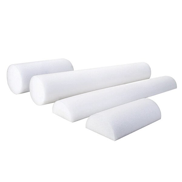 White Foam Rollers